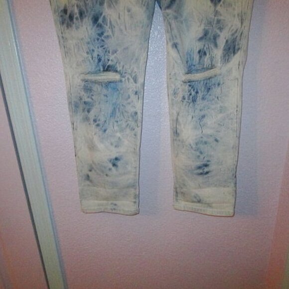 NWT Style & Co TIE DYE Stretch Size 12 JEANS Boyfriend CURVY Denim HIGH RISE - Picture 5 of 12